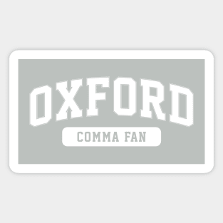 oxford comma fan | light Magnet